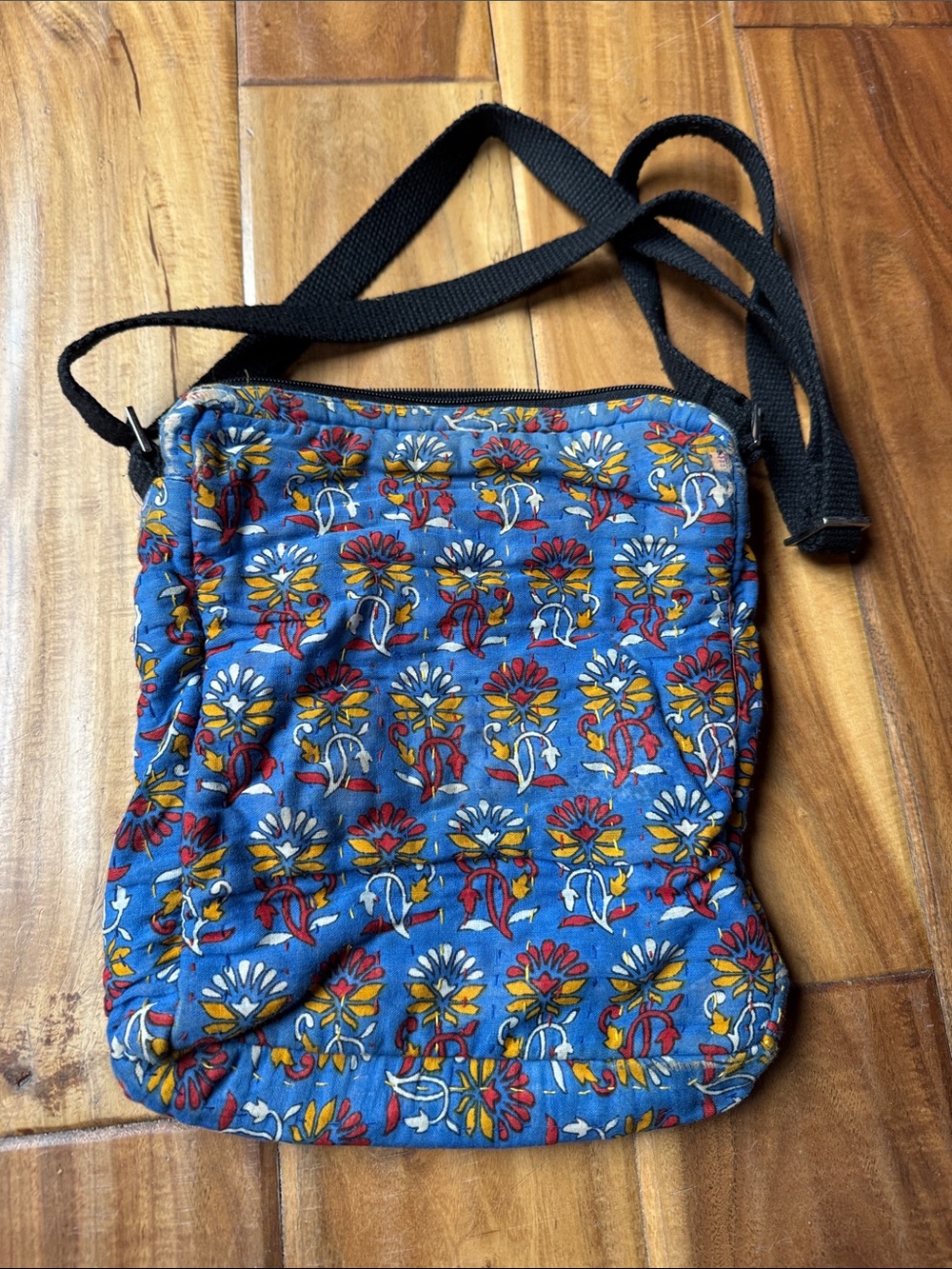 Unbranded Blue Floral Crossbody Bag